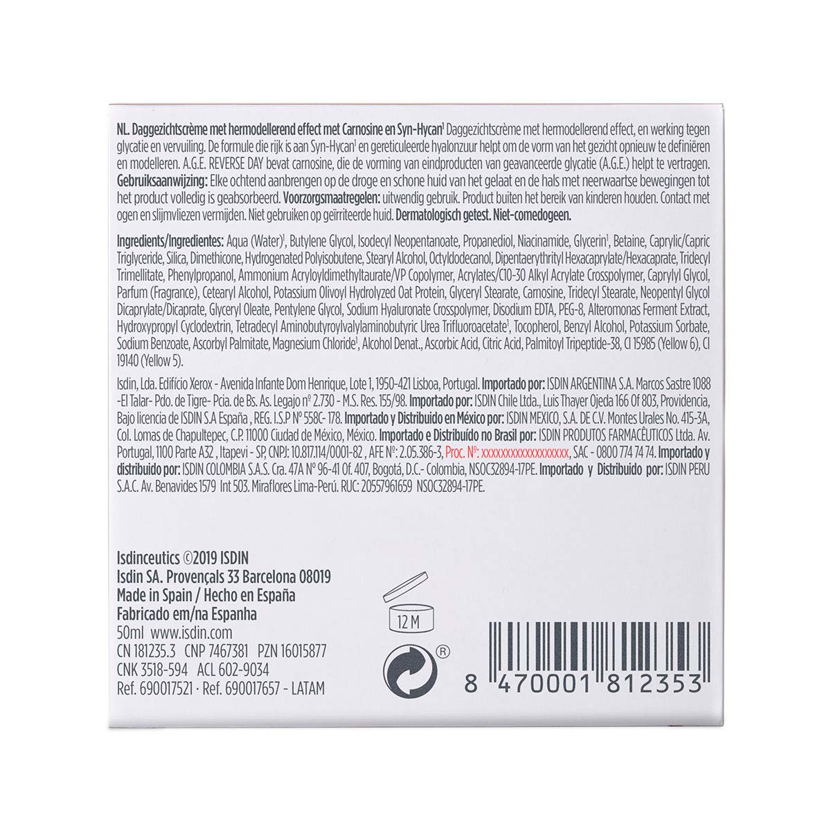 ISDIN Isdinceutics A.G.E Reverse Anti-ageing Facial Treatment with Triple Action (50ml)