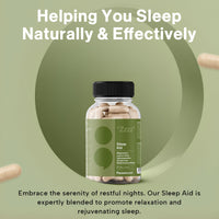 Paused Sleep Aid Supplement - 60 Capsules | 1 Month Supply Sleep Support with Magnesium, Chamomile & Ashwagandha for Natural, Fast & Quality Sleep | Vegan & Gluten-Free | UK