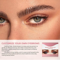 SONGQEE Upgrade Brow Lamination Tint Kit - Eyebrow Lamination Kit with Black & Brown Color Eyebrow Dye, Eyebrow Perm Kit & Eyebrow Lift Kit for Fuller and Thicker Brow, Long Lasting for 6-8 Weeks