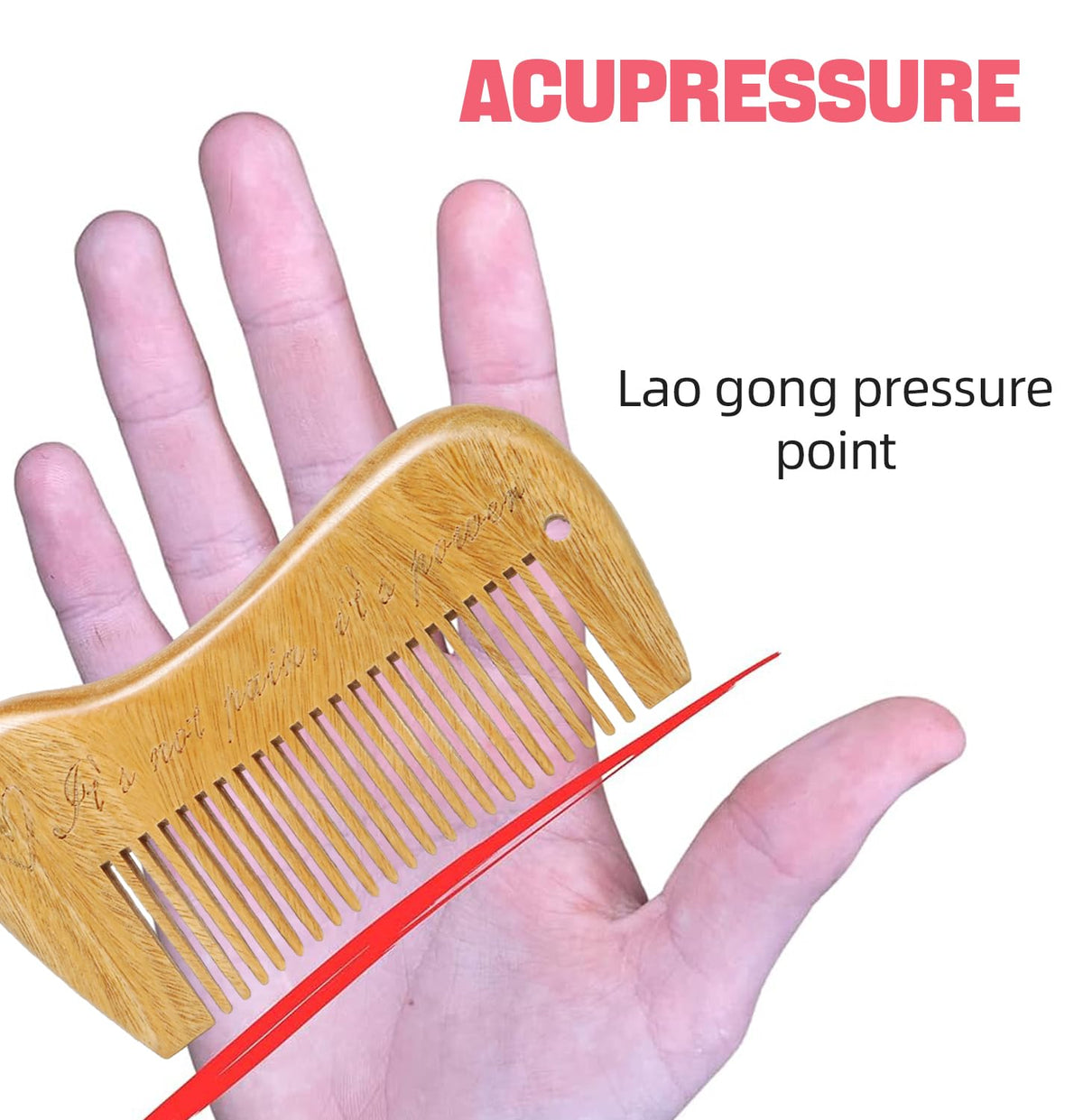 MANEJACK Labour/Birthing Comb for Labor and Delivery Essentials, Natural Pain Relief, Acupressure Tool for Pain Management and Anxiety for Women