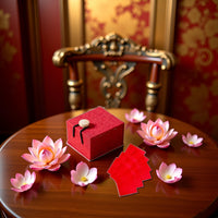 Rosojodg Red Ancient Chinese Lipstick Paper, Lip Gloss Point Lipstick Makeup Rouge Paper with Red Box Women Cosmetic Lips Tool for Beauty and Personal Care