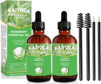 KAIYOCA 2 Packs Pure Natural Rosemary Essential Oils, Hair Growth Scalp Oil for Dry Damaged Hair, Hair Loss Treatment, Nourishes The Scalp, Rid of Itchy & Dry Scalp