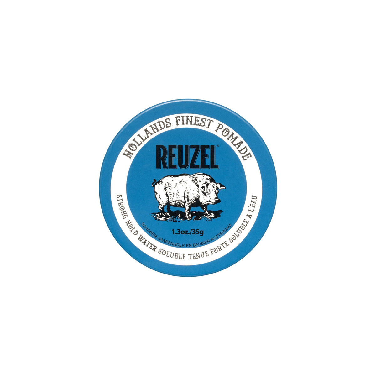 REUZEL Reuzel Blue Strong Hold Pomade,Strong Hold Pomade For High Shine Look Water Soluble With A Vanilla Scent 1.3oz/35g