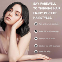 Fashion Base Hairline Enhancer - Root Touch Up Powder - Instantly Cover Gray Hair Roots - Thin Hair Powder (Dark Brown, 4g)