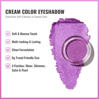 Oulac OULAC Cream Eyeshadow, Glitter Purple Eyeshadow, Holds Makeup For 12 Hours +, Waterproof and Sweatproof, Crease Resistant, Vegan | 06g, Well-dressed (13)