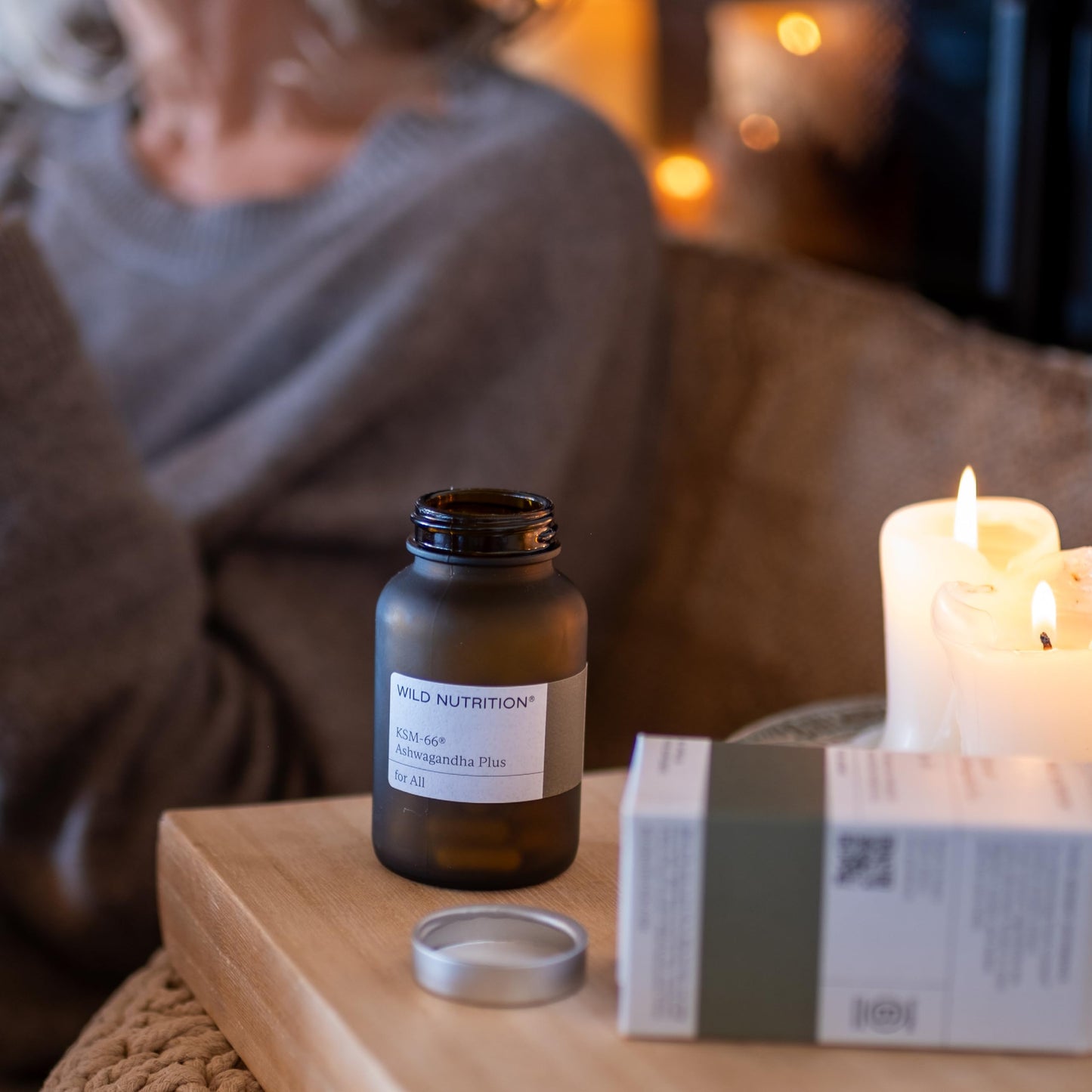 Wild Nutrition WILD NUTRITION Food-Grown® Ashwagandha KSM 66 Plus | Ethically Sourced Ashwagandha Capsules to Support Mind and Body | Ashwagandha Tablets to Support Stress and Anxiety | 60 Capsules