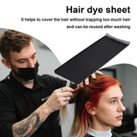 Penitue Balayage Highlighting Board with Teeth, Hair Coloring Palette Reusable Foiling Board Professional Hair Dye Tools for Stylists Salon DIY (Black)