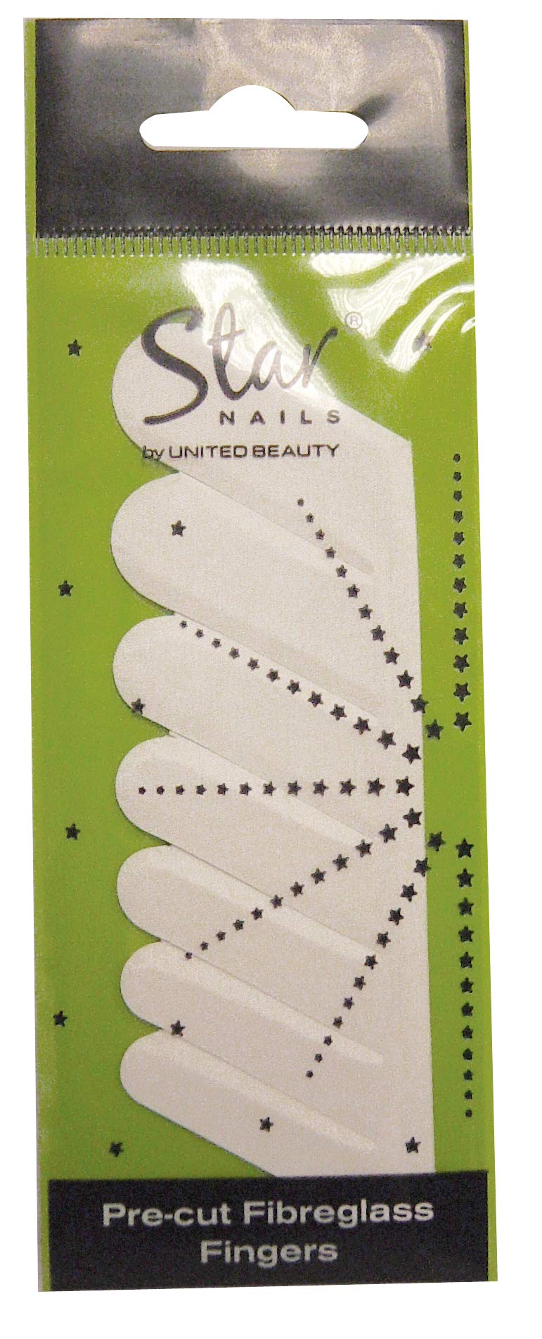 Star Nails Pre-cut Fibreglass Finger Strips - 10 x Sets of 7 Finger Sizes