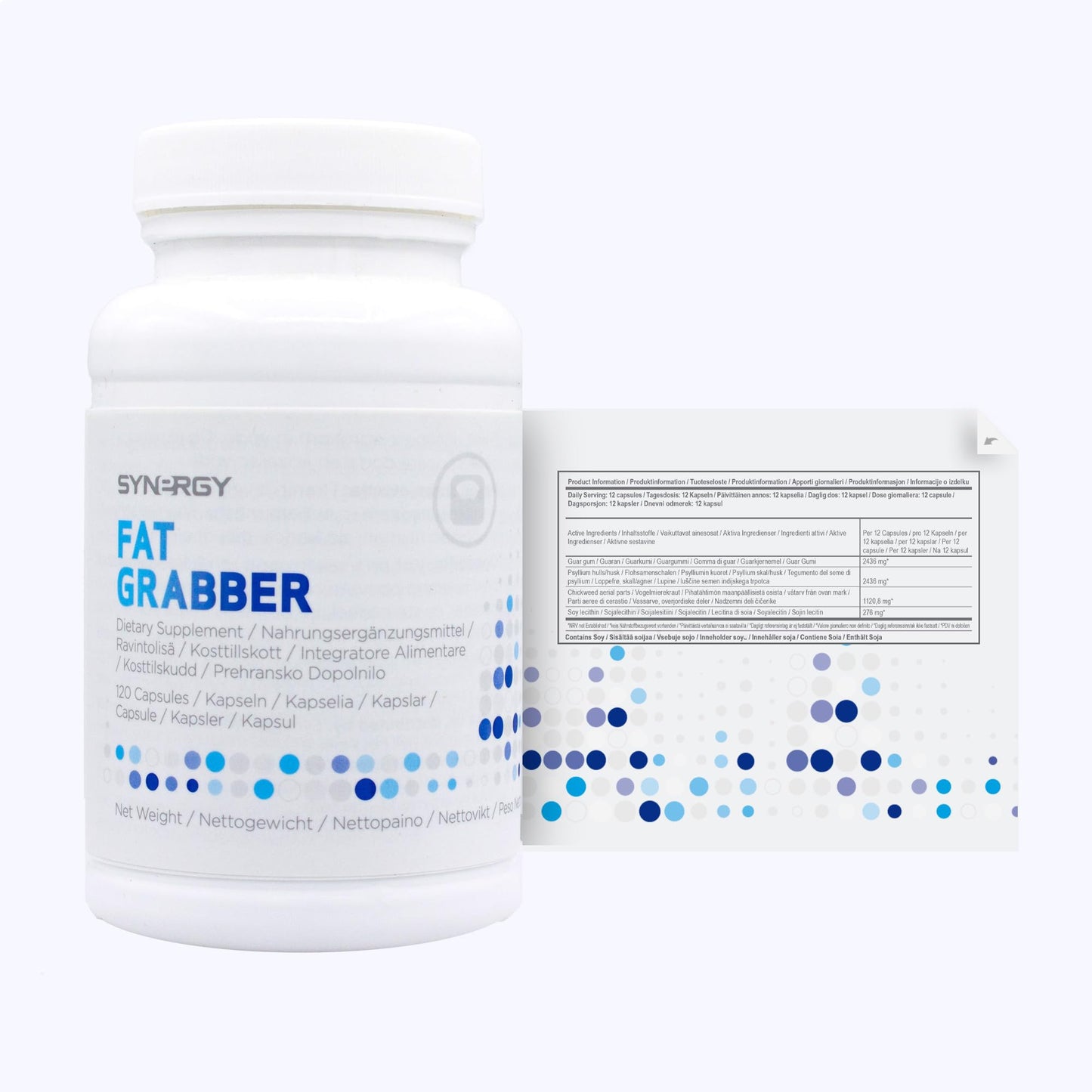 Synergy Worldwide Synergy WorldWide Fat Grabber 120 capsules | Healthy Weight Management | Natural Fiber Blend | Support Digestion | Guar Gum Powder | 75 gr
