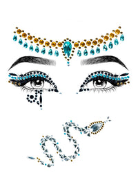 Leg Avenue Eye034 10122 Costume Eyewear, Cleopatra Multicolor, One Size