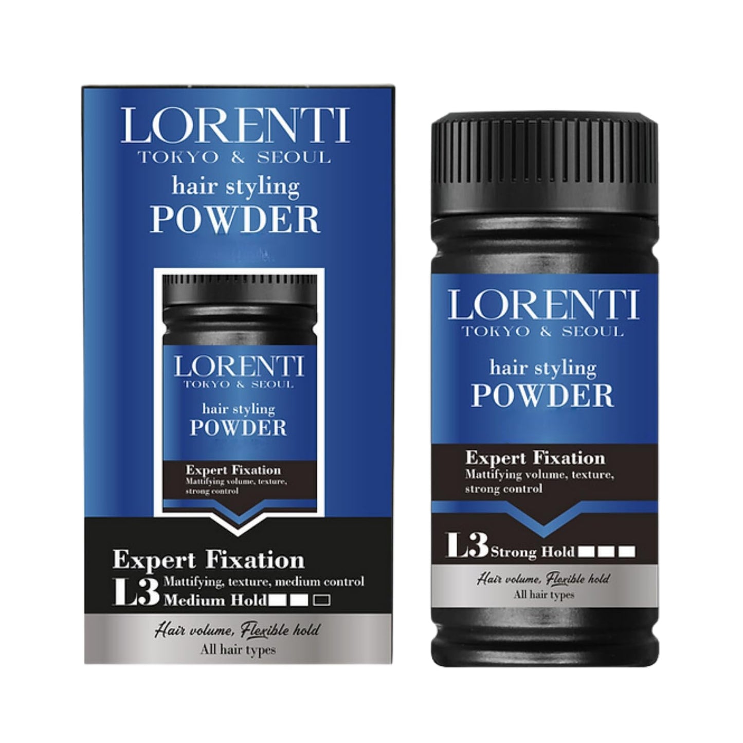 Lorenti Hair Styling Powder Wax L2 | Intense Volume | Mattifying Volumizing Texturizing | Medium Hold 20gr