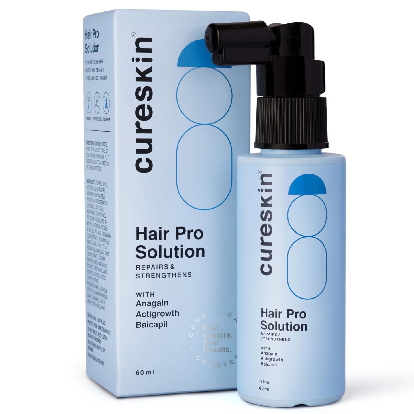Cureskin Hair Growth Serum Rosemary Hair Spray | Rosemary Oil for Hair | Anti Hair Fall Serum for Men & Women | Strengthen Roots, Nourish Scalp, 60 ml (Pack of 1)