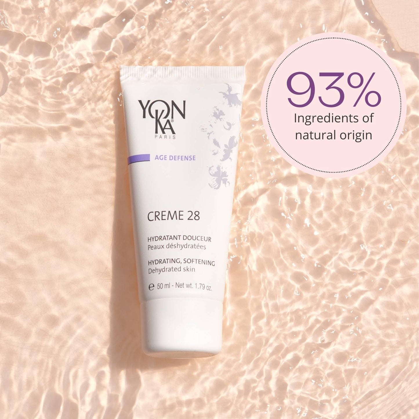 Creme 28 Yonka Hydrating Face Cream for Dehydrated Skin 50ml | Intensely Nourishes and Provides Comfort | 93% Natural Origin I With Essential Oils and Vitamins