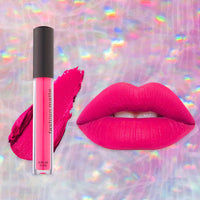 LYNTYAOU Velvet Matte Bright Hot Pink Liquid Lipstick, Waterproof Quick-Drying Non-Sticky Full-Coverage Lip Gloss, Lipsticks for Women Long Lasting Matte Lipstick