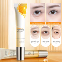 HAORQEE Vitamin C Eye Cream for Dark Circles Puffy Eyes, Brightening Hydrating