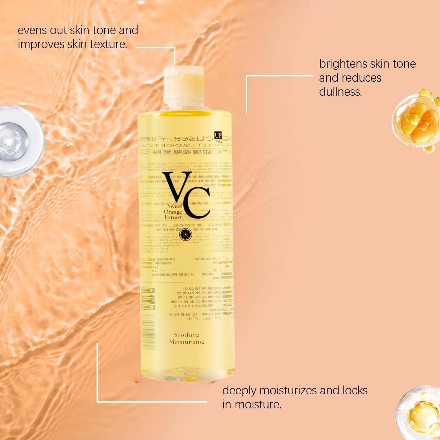 VC Toner,Face VC Skin Toner,VC Soothing Tone/r,V/C Moisturizing to-ner Hydrating Refreshing,Vita/min C Moisturizing Ton/er,Face Astringents and to/ners,Brightening Essence to Enhance Skin Elasticity