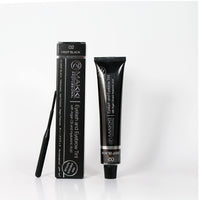02 Deep Black Makki Professional Intensive Eyelash and eyebrow tint dye with argan oil & hualuronic acid 22ml
