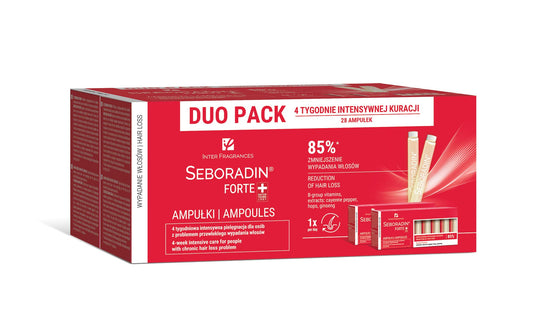 Seboradin Forte Hair Growth Serum Ampoules 28 x 5,5 ml Anti Hair Loss Serum Chronic Hair Loss and Thinning Treatment Natural Extracts and Vitamins Hair & Scalp Treatment Hair Care & Products