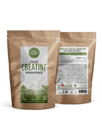 Vegan Creatine Monohydrate (Creapure®) by Ekopura | European Product, 100% Pure and Clean | 400g, 117 Servings