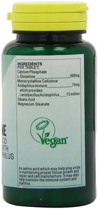 Health Plus Amino L-Glutamine 500mg Amino Acid Supplement - 60 Tablets