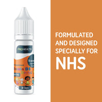 PROHEALTH Certified Preservative-Free Vegan Vitamin D3 Drops for Infants & Children - Sugar-Free, All-Natural, NHS Approved (30-Days Supply)