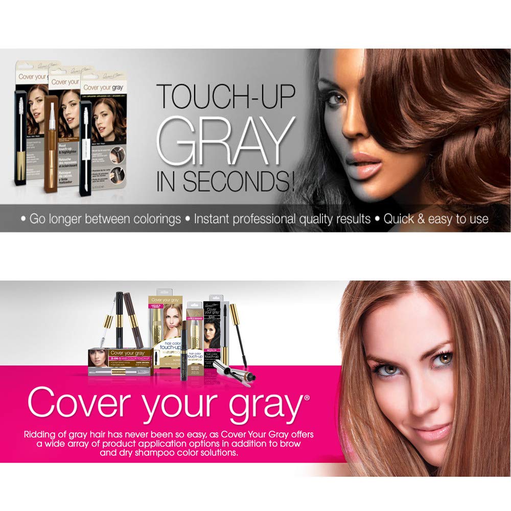 Cover Your Gray 2-in-1 Touch-Up Wand, Dark Brown