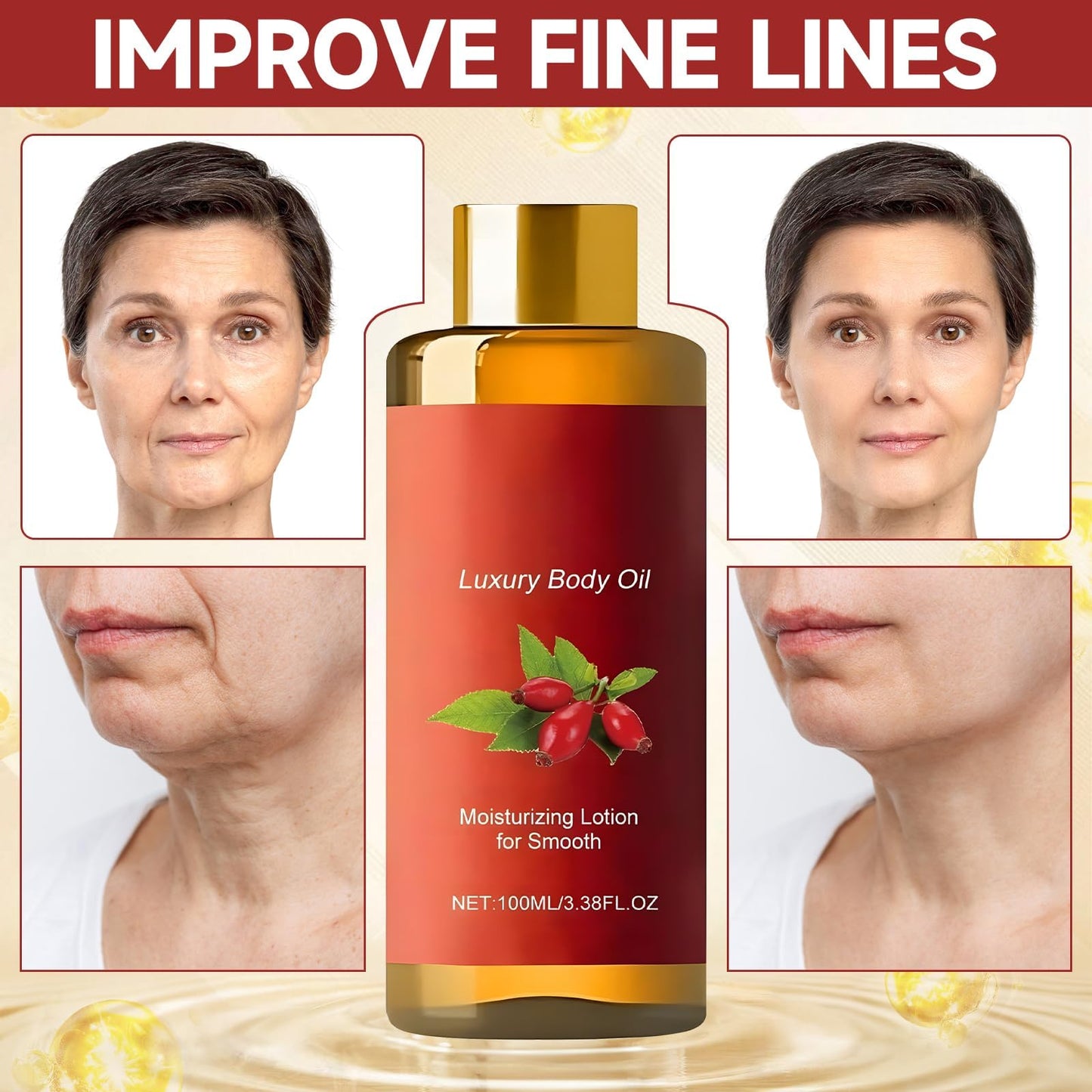 COLEESON Glow Remedy Oil Skin Tightening, 100ml Magic Body Firming Oil for Women, Hydrating Body Tightening Lotion, Radiant Skin, Effectively Tightens and Lifts Sagging Skin