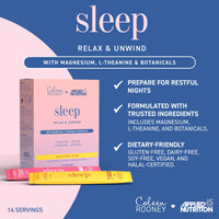 Applied Nutrition - Coleen Rooney - Sleep Powder - Magnesium & Botanicals Infused - Best Natural Sleep Support - Best Vegan Rest - Effective Stress Relief - (14 x 9g) (Raspberry, Lavender & Vanilla)