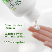 Simple Replenishing Cream Cleanser Face Cleanser Suitable for even the Most Sensitive Skin with 11% Ceramide Boosters and Hyaluronic Acid 230 ml