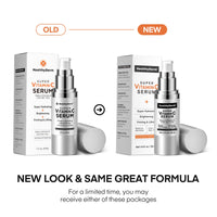 HealthyDerm Super Vitamin C Face Serum: Hydrating Facial Serum with Hyaluronic Acid, Niacinamide, Peptides, Vitamin C, Vitamin E & Bakuchiol – 30 ml