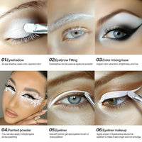 DE'LANCI Single Pearl White Eyeshadow Palette, White Matte Eyeshadow Makeup, Waterproof Well - Pigmented White Eyeshadow, White Basic Eyeshadow, Ghost Bride Makeup, Vegan #02