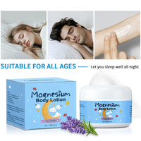 100g Magnesium Body Lotion,Magnesium Butter for Sleep,Magnesium Soothing Sleep Cream,Magnesium Moisturiser for Soothes Muscles,Relaxing Magnesium Gel for Legs Arms Chest,Calm Cream with Magnesium