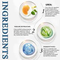 NLFOX Urea Foot Cream - Urea Cream for Cracked Heels and Dry Skin - Urea Cream 40% for Feet - Deep Moisturizing Foot Cream Treatment Maximum Strength Urea cream for Callused Rough Skin