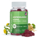 HARMONIFY Ashwagandha Gummies Rhodiola Rosea with L Theanine, Vegan Plant Based, Non-GMO, Support Energy, Relax and Restore, 1000 mg, 30 Days Servings