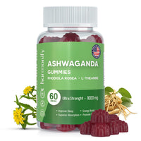 HARMONIFY Ashwagandha Gummies Rhodiola Rosea with L Theanine, Vegan Plant Based, Non-GMO, Support Energy, Relax and Restore, 1000 mg, 30 Days Servings