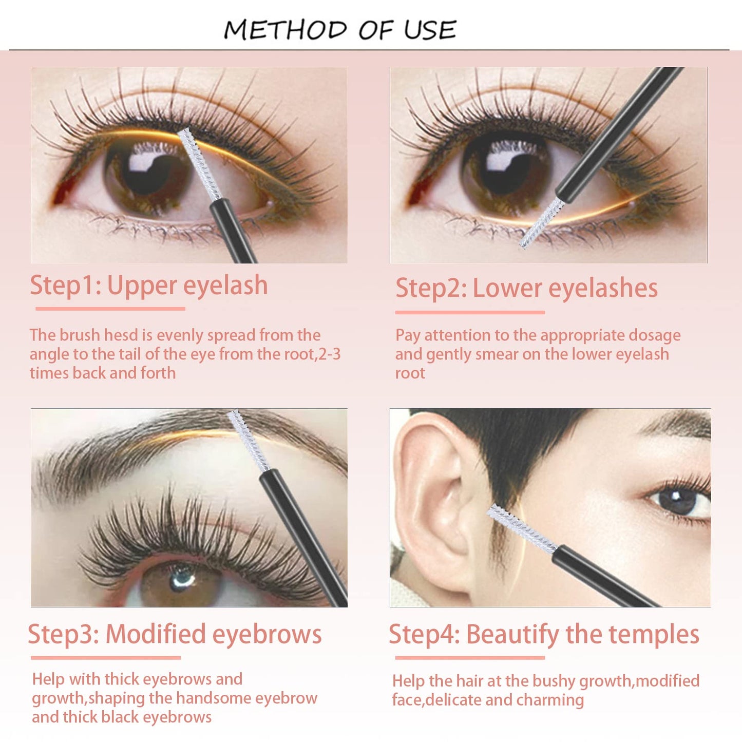 DMQ Eyelash Serum for Growth, Eyelash Growth Serum Eye Lash Growing Serum Brow Enhancer Eyelash and Rapid Eyebrow Growth Serum,Organic Eyelash Growth Serum for Healthier Longer Lashes (2PCS)