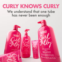 Umberto Giannini Curl Jelly Scrunching Jelly, Vegan & Cruelty Free Frizz Solution Gel for Curly or Wavy Hair, XL 500 ml