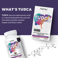 TUDCA 500mg, Tauroursodeoxycholic Acid with Humic and Fulvic Acids, Beet Root and More, Tudca Bile Salt Supplement for Liver Liver Health, Digestion, Detox and Repair (Pack of 1)