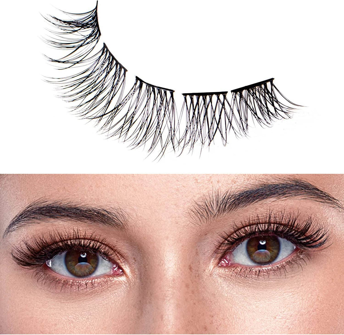 Magnetic SL Individual Lashes 45 Cluster Lashes DIY False Eyelashes Natural Look C Curl Individual Cluster Lashes Soft Eyelashes False Eyelashes With Clear Glue Strong Hold 10-16MM