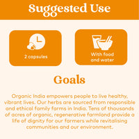 Organic India Joint Care Capsules with Ashwagandha, Certified Organic & Vegan, 90 Capsules