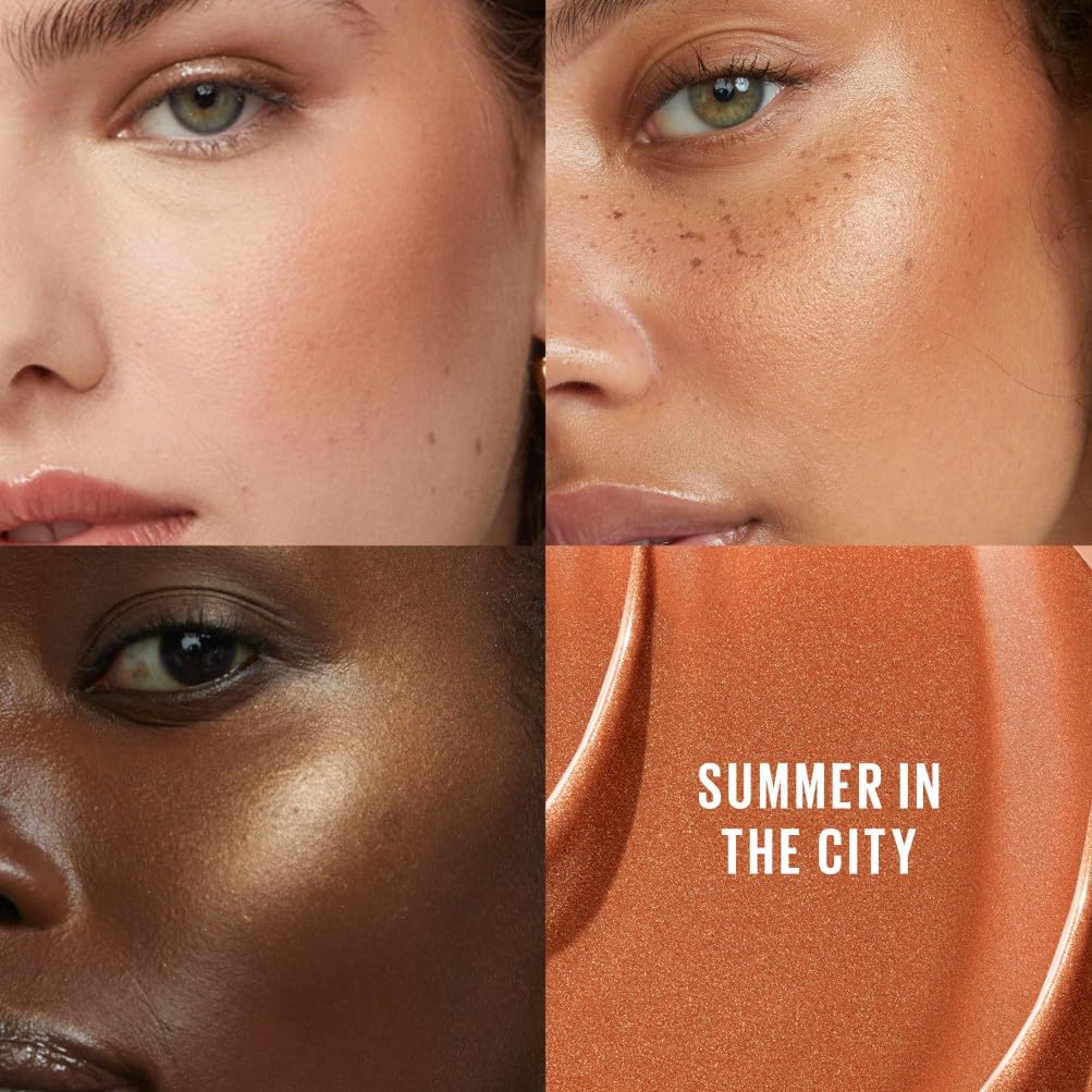 Maybelline New York, SUNKISSER, Multi-Purpose Illuminating Liquid Blush, Blush, Highlighter and Bronzer, Healthy Glow, Tanned Complexion, Glowy Makeup, Shade: Summer in the City - 4.7 ml