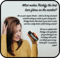 THICKIFY Thickening Fibres for Thinning Hair, 28g Bottle, Auburn, Unscented, Powder, Adult, Unisex Adult