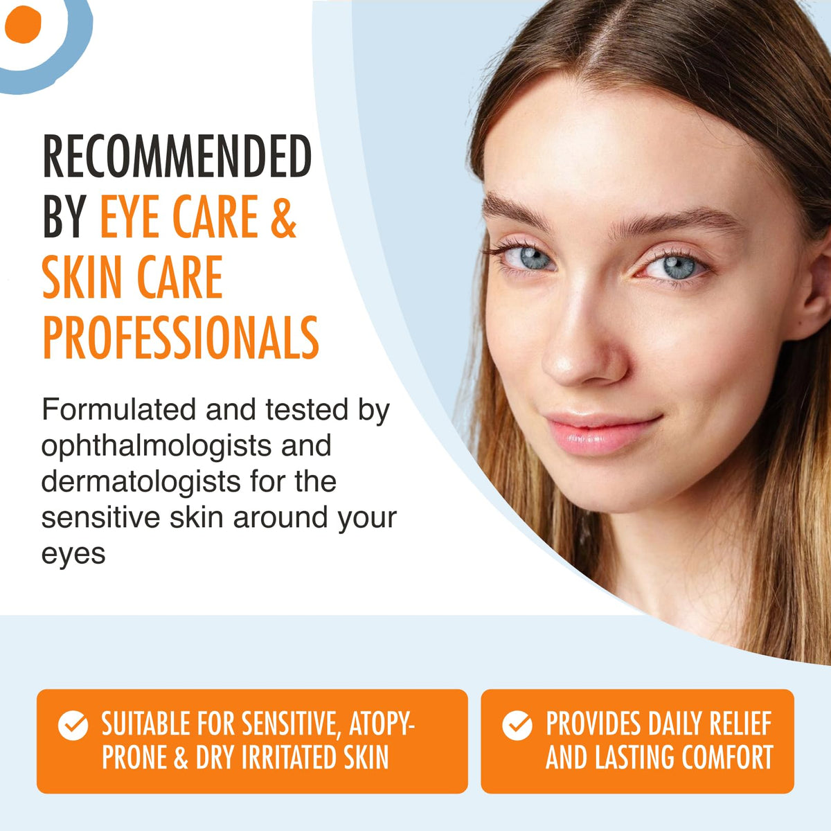 THEA PHARMA Blephaderm 5-in-1 Eyelid & Eye Contour Cream, for Sensitive Dry Skin, 40ml