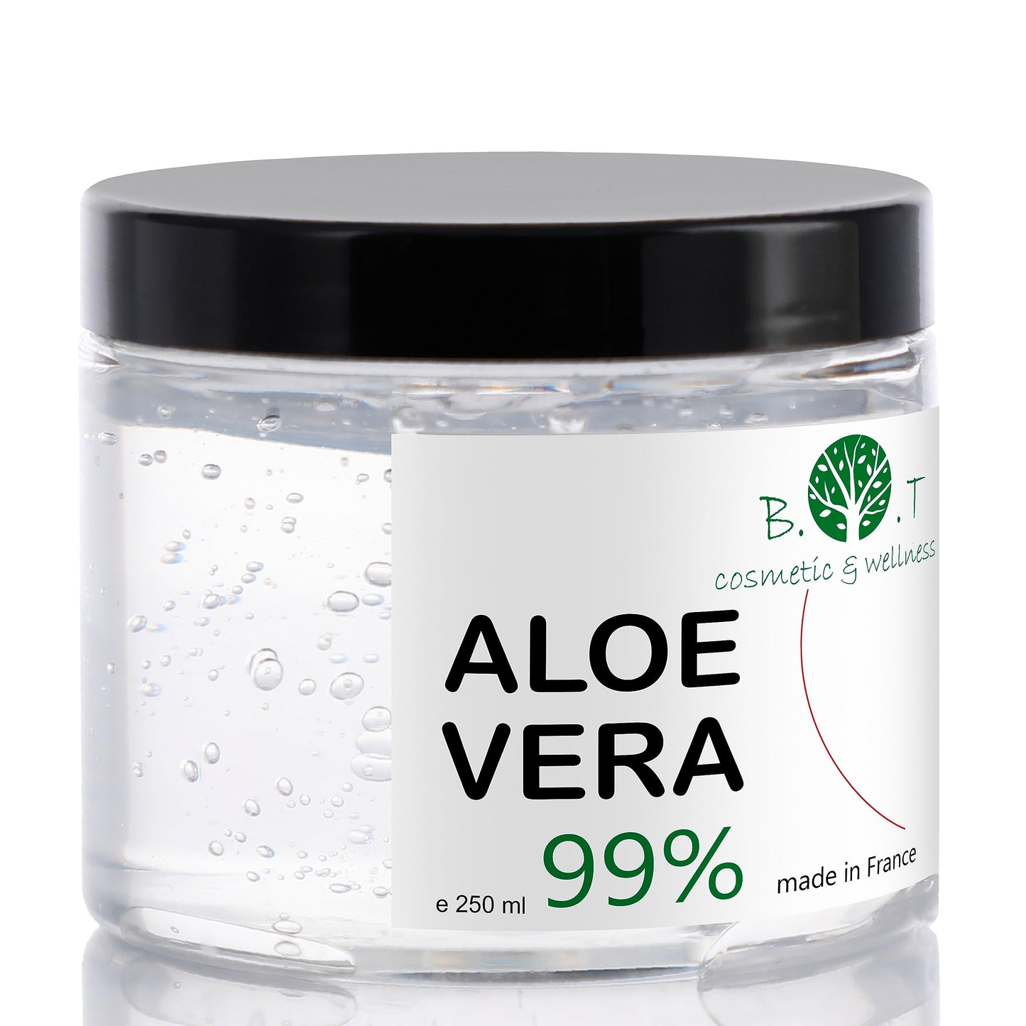 B.O.T cosmetic & wellness Aloe vera gel 100 pure 8.8 fl oz After sun Gel moisturiser After shave Face care Hair gel Wax aftercare Natural Organic Soothing Aloe Canary Islands