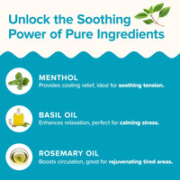BeYou Cooling Forehead Patch for Hot Flashes, Menopause, Head discomfort, Head Tension - Infused with Basil & Rosemary - Designed specifically for hot Flashes