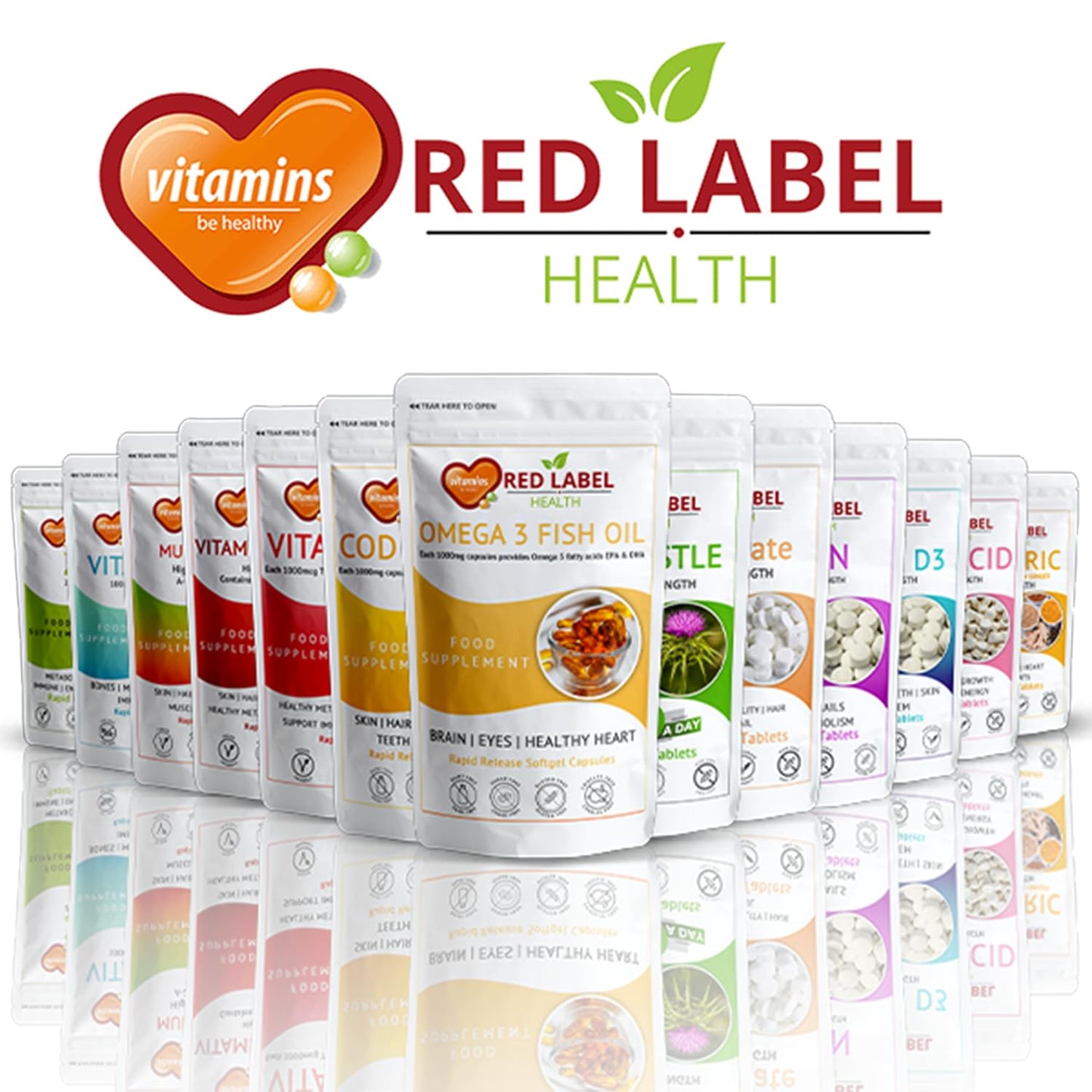 Multivitamin A-Z Essential Vitamins High Strength 360 Tablets - Suitable for Vegetarians & Vegan - Easy-to-Swallow for Men & Women - 1 Year Supply - Made in The UK by Red Label Health