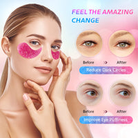 Mererke_Pretty Under Eye Patches - 30 Pairs Collagen Under Eye Mask, Under Eye Patches For Dark Circles and Puffiness, Eye Patches For Puffy Eyes, Revitalize and Moisturize