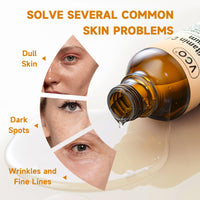 VGO Vitamin C Serum for Face, Facial Serum with Vitamin E & Hyaluronic Acid, Even Skin Tone, Anti-Dark Spots, Fine Lines & Wrinkle (60ml)