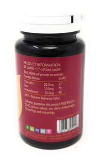 Natures Own Food State Iron Molybdnm 50 Tablets