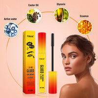 FUNAN Eyebrow Gel,Clear Brow Gel,Glued for Brows & Edges, for Styling Brows,16ml,2 Pack